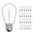 AJONIAM S14 LED Light Bulbs, 25 Pack Replacement 1W Light Bulbs for E26 Medium Screw Base, Shatterproof & Waterproof, 2700K Warm White, 11W Equivalent, Dimmable Light Bulbs for Patio Garden