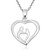 AeraVida Amazing Mother Loving in a Heart .925 Sterling Silver Pendant Necklace