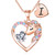 IEFIRCH Unicorn Necklace for Girls, Rose Gold Necklace I Jewelry for Girls | Heart Necklace | Unicorn I Necklaces for Girls | Unicorns Gifts for Girls | Birthday Easter Gifts for Girls