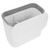 Cabilock Trash can with lid Bins trashcan Hanging Waste bin Kitchen Waste bin Waste Storage can Kitchen Hanging Waste Bucket Kitchen Garbage can Wastebasket with Cover Slider abs White