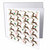 3dRose Pretty Dancing Reindeer and Red Dots Christmas Pattern - Greeting Cards (gc-370753-1)