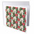 3dRose Contemporary Red Flowers and Christmas Greenery Pattern - Greeting Cards (gc-370811-1)