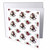 3dRose Pretty Burgundy, Red, and Green Christmas Floral Pattern - Greeting Cards (gc-370816-1)