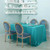 Zdada Aqua Green Sparkly Table Cover Sequin Tablecloth-90 x 132