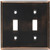 MINTCRAFT 883-35-07-SOU Switch Plate Double, Venetian Bronze