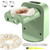 6Pcs Dumpling Maker Machine, Automatic Electric Dumpling Maker Machine, 3 Modes Household Automatic Dumpling Maker with Spoon Brush, Easy to Clean, with Dumpling Cutter, for Kitchen Home (Green)