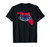 Florida Atlantic University FAU Owls State Shape T-Shirt