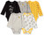 Amazon Essentials Disney | Marvel | Star Wars Unisex Babies' Long-Sleeve Bodysuits, Pack of 5, Winnie the Pooh Oh Bother!, 0-3 Months