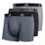 adidas Men's Performance Trunk Underwear (3-Pack), Onix Grey/Black/Grey, X-Large