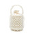 SharPlus White Beaded Pearl Bucket Handbag for Women, Small Tube Clutch Purse Evening Bag for Bridal, Wedding, Party