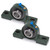 XIKE 2 Pcs UCP205-14 Bore 7/8" Pillow Block Mounted Ball Bearings, Solid Cast Iron Base and Self Aligning Chrome Sealed Bearings.