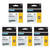 FlyLong 18488 Compatible Label Tapes Replacement for DYMO 18488 1/2'' Flexible Nylon Industrial Label Tapes for DYMO Rhino 4200 5000 5200 Label Makers, Black on White, 1/2'' x 11.5', 5Packs