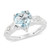 Shop LC 925 Sterling Silver Gifts Sky Blue White Topaz Heart Solitaire November Birthstone Ring for Women Love Statement Handmade Size 7 Ct 1.7 Christmas Gifts for Women
