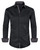 Alimens & Gentle Mens Long Sleeve Button Down Shirts Regular Fit Dress Shirt Black XX-Large Tall