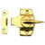Slide-Co 17573 Window Sash Lock and Keeper, Universal, Cam Action, Brass Finish