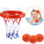 Jovitec Basketball Hoop and Balls Playset for Boys and Girls Bathtub Shooting Game Bath Toy for Kids and Toddlers Gift Set, Suctions Cups That Stick to Most Smooth Surface (3 Balls Included)