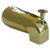 LASCO 08-1059 4 in 1 Fits Most Connection Bathtub Spout with Diverter Style, Polished Brass Finish