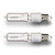 Triangle Bulbs T10401-2 120V 75W E11 Base Mini Candelabra Halogen Light Bulbs (Pack of 2), Clear