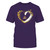 FanPrint Wisconsin-Stevens Point Pointers - Beautiful Heart - Color Drop - University Team Logo T-Shirt Purple
