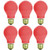 Sunlite 60A/R/6PK Incandescent Red A19 60W Light Bulbs with Medium E26 Base (6 Pack)