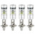 4-Pack H1 LED Headlight Bulb, 100W, 12V, 6000K White Light, 1:1 Mini Size LED Fog Lights Bulbs, 1000LM Plug and Play H1 LED Bulb, H1 Headlight Conversion Kit