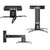 VISULAPEX Projector Mount, Universal Projector Ceiling/Wall Mount Black with Extendable Arms, Adjustable Height, Projector Holder/Bracket/Hanger Low Profile (Black)