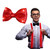 blinkee 2 in 1 Bundle Light Up Red Suspender and Red bow Tie with Red LED Lights for Parties
