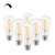 Linkind Edison Light Bulbs Dimmable, 60W Equivalent E26 Vintage Edison LED Light Bulbs ST58 Antique Decorative Filament LED Light Bulbs, 6W 700LM, 2700K Soft White Clear Glass Light Bulbs, 6 Packs