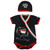Sozo Baby Boys Ninja Bodysuit & Hat Set, Black, 0-3 Months