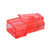RJ45 Crimp Coupler, CableCreation 10 Pack Cat 5e Modular Connector Ends Ethernet Network LAN Cable Plug 8P8C UTP Compatible Solid Wire Standard Cable, Transparent Red
