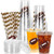 Whaline 50Pcs Football Disposable Plastic Cups with Lids and Straws 12oz Sports Themed Party Cups Cold Beverage Drinking Cups for Football Party Sports Team Player Game Day Birthday Party Supplies