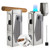 Tyhaui Torch Lighter 4 Torch Jet Flame, Refillable Butane Lighter, Windproof Lighter with Punch & Refillable Torch with Gift Box - Butane Not Included (Gray)