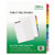 Office Essentials 11679 Table 'n Tabs Dividers, 12-Tab, Letter