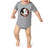 Little King NCAA Short Sleeve Tech Onesie-Big Logo -100% Polyester-Florida State-Oxford-0-3 Months