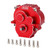 INJORA Transmission Gearbox with 16.6/1 Gears Pinion CNC Aluminum Complete Transmission for TRX4M 1/18 RC Crawler Upgrade(Red)