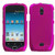 MyBat Samsung T759 (Exhibit 4G) Titanium Solid Phone Protector Cover - Retail Packaging - Hot Pink