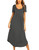 Ekouaer Women's Short sleeve Long Nightgown Summer Full Length Sleep Dress Soft Nightshirt Dresses Dark Grey S Ekouaer Women's Short sleeve Long Nightgown Summer Full Length Sleep Dress Soft Nightshirt Dresses Dark Grey S