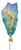 Anagram International Crescent-Flat-Balloon, 17", Pastel Pink