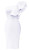 Memoriesea Women's Sexy Ruffle One Shoulder Bodycon Cocktail Party Midi Dress White Memoriesea Women's Sexy Ruffle One Shoulder Bodycon Cocktail Party Midi Dress White