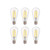 ALAMPEVER Dimmable 6-Pack ST19 Vintage LED Edison Bulbs, Decorative LED Light Bulbs, 7W(60W Equivalent), 5000K Daylight, E26 Medium Base, 800LM, CRI90, Clear Glass Finishing