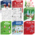 Mini Activity Books for Kids, Mini Fun and Games, Challenging Activities Include Mazes, Word Search, Word Scramble, Find Difference and More for Party Classroom Gifts Bag Stuffers (Christmas,48 Pcs)