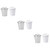 Cabilock 6 pcs Table Trash can trashcan with lid Trash can with lid Mini Garbage can Wastebasket car trashcan Tabletop Trash can Mini car Trash bin Mini Trash Can Flower Pot Storage Pot Pen