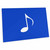3dRose Dark Blue Eighth Note Music Note - one Single White... - Desk Pad Place Mats (dpd-232099-1)