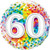 Qualatex Foil Balloon 49551 20 RAINBOW CONFETTI, 18", Multicolored