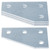 4 Pcs Flat Plate Fitting Brackets, 4 Hole Flat Corner Plate for 1-5/8" Strut Channel, Thickness 5.7mm, 5-1/4"L x 3-1/2"W, Carbon Steel Electrogalvanized