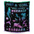Mercuryelf Custom Mermaid Throw Blanket - Soft, Fuzzy & Warm - 40x50 Inches Flannel Blankets for Travel, Office - Black Cute Throws Gift for Girls