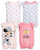 Disney Baby Girls? Minnie Mouse Romper - 4 Piece Newborn Layette Bodysuit (0-24M), Size 0-3M, Minnie Mouse/Pooh Bear