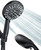 JDO Shower Head with Handheld, High Pressure Handheld Shower Head 8 Settings, Detachable Shower Head Set with Stainless Steel Hose and Shower Bracket (Matte Black)