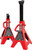 BIG RED AT42002R-1 Torin Steel Car Jack Stands: 2 Ton (4,000 lb.) Capacity, Red, 1 Pair