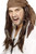 Smiffys mens Buccaneer Pirate Costume Wig, Brown, One Size US